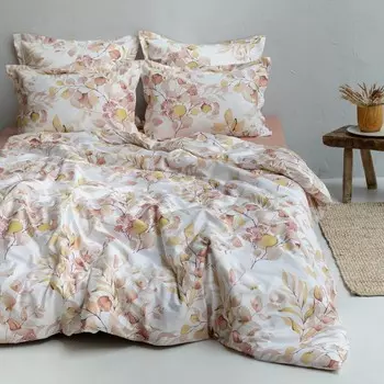 Комплект: пододеяльник с наволочками 2 сп «Батис», размер 175х215 см, 50х70 см - 2 шт, цвет розовый