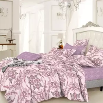 Постельное бельё 2 сп «Камелия», размер 220x240 см, 175x220 см, 70x70 см - 2 шт