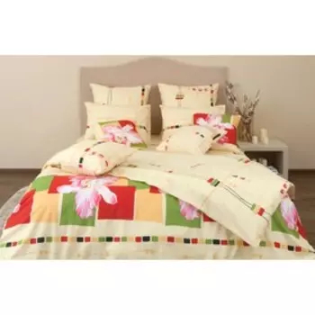 Постельное бельё 2 сп «Каттлея», размер 220x240 см, 177x210 см, 50x70 см - 2 шт