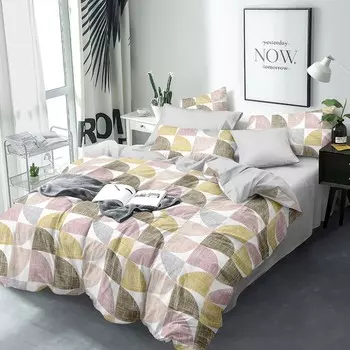 КПБ 2 сп «Модильяни», размер 220x215 см, 175x215 см, 70x70 см-2 шт.