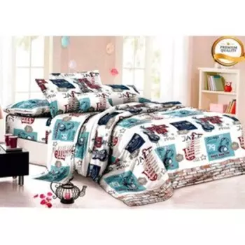 Постельное бельё 2 сп, размер 175x215 см, 175x215 см, 70x70 см - 2 шт