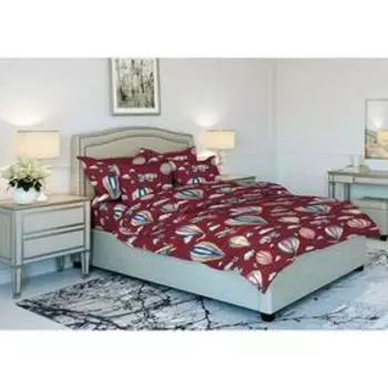 Постельное бельё 2 сп с простынёй на резинке «Воздушные шары», размер 180x200x20 см, 175x215 см, 70x70 см - 2 шт