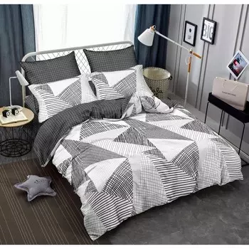 Постельное бельё 2 сп Flaps, размер 215x240 см, 180x210 см, 50x70 см - 2 шт, 70x70 см - 2 шт