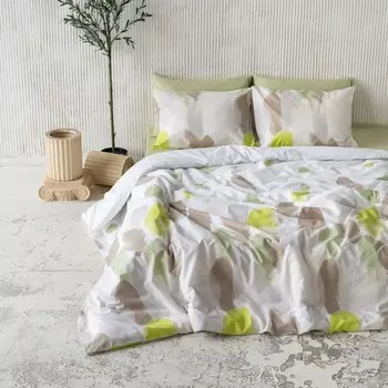 Комплект: пододеяльник с наволочками 2 сп «Туи», размер 175х215 см, 50х70 см - 2 шт, цвет бежевый