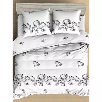 Постельное бельё 2 сп Adamant, размер 180x210 см, 175x215 см, 70x70 см - 2 шт
