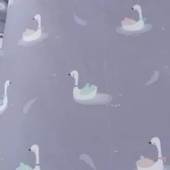 Постельное бельё 1,5 сп «Лебедь», размер 160х230 см, 160х220 см, 50х70 см