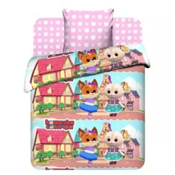 КПБ детское «Алиса и Мия», размер 150х214 см, 145х215 см, 70х70 см