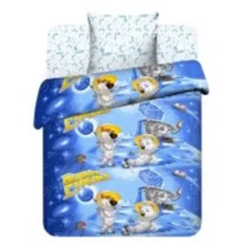 КПБ детское «Белка и Стрелка», размер 150х214 см, 145х215 см, 70х70 см