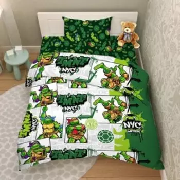 КПБ детское «Черепашки ниндзя», размер 150х214 см, 145х215 см, 70х70 см