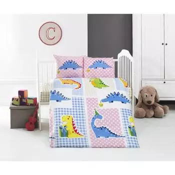 КПБ детское Dino, размер 100 х 160 см, 100 х 150 см, 35 х 45 см