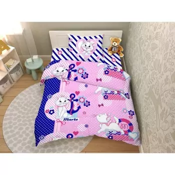 КПБ детское «Морской круиз», размер 150х214 см, 145х215 см, 70х70 см