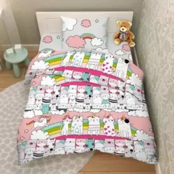 Постельное бельё детское «Мурландия», размер 150х214 см, 145х215 см, 70х70 см