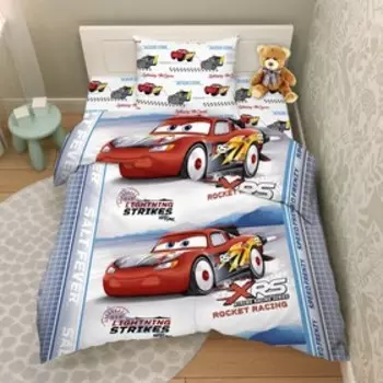 КПБ детское «Непобедимый Маккуин», размер 150х214 см, 145х215 см, 70х70 см