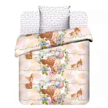 Постельное бельё детское «Оленёнок», размер 150х214 см, 145х215 см, 70х70 см