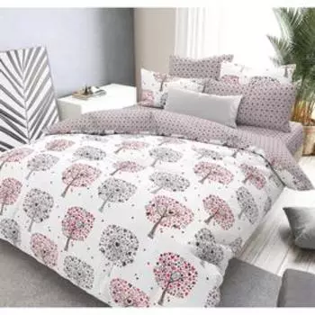 КПБ дуэт «Дерево желаний», размер 240x215 см, 145x215 см-2шт, 70x70 см-2шт