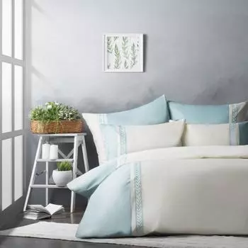 Постельное бельё евро «Алонсо», размер 220x240 см, 200x220 см, 50x70 см - 2 шт, 70x70 см - 2 шт, цвет мятный