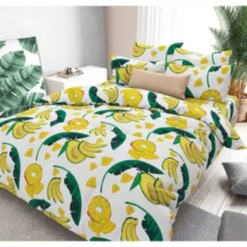 Постельное бельё евро «Фруктовый рай», размер 220x240 см, 200x220 см, 70x70 см - 2 шт