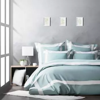 Постельное бельё евро «Гэтсби», размер 220x240 см, 200x220 см, 50x70 см - 2 шт, 70x70 см - 2 шт, цвет мятный