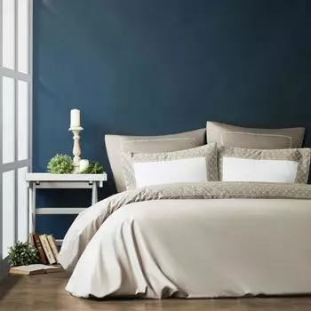 Постельное бельё евро «Эмануэль», размер 220x240 см, 200x220 см, 50x70 см - 2 шт, 70x70 см - 2 шт, цвет серый