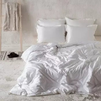 Постельное бельё евро «Киа», размер 235х260 см, 200х220 см, 50х70 см - 2 шт, цвет кремовый