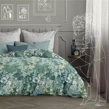 Постельное бельё евро «Лесная прохлада», размер 220x240 см, 220x215 см, 70x70 см - 2 шт