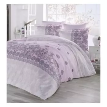 КПБ Eвро Lina, размер 240х260 см 200x220 см, 50x70 см-4 шт, цвет розовый