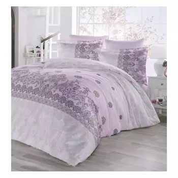 КПБ Eвро Lina, размер 240х260 см 200x220 см, 50x70 см-4 шт, цвет розовый