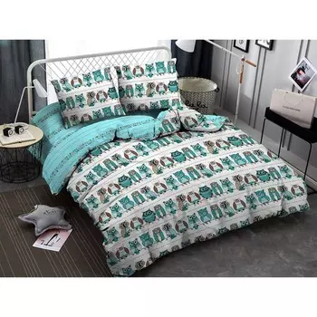 Постельное бельё евро Garland, размер 200x210 см, 200x215 см, 70x70 см - 2 шт.