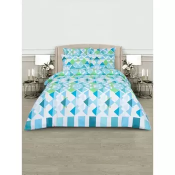 Постельное бельё евро Eco cotton Caleidoscopio, размер 215x240 см, 200x220 см, 70x70 см - 2 шт