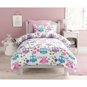 КПБ Funny owls 1,5 сп, размер 150х214 см, 143х215 см, 70х70 см