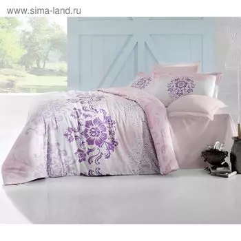 КПБ ILMA 2 сп, размер 240 х 260, 200 x 220 см, 50 х 70 - 4 шт., цвет розовый