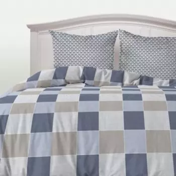 КПБ «Клетка» 1,5 сп, размер 200x150 см, 214x145 см, 70x70 см-2 шт.