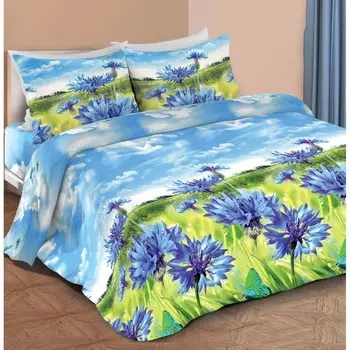 КПБ «Летний луг» 2 сп, 220x190 см, 217x175 см, 70х70 см - 2 шт