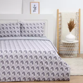 Постельное бельё евро LoveLife Love, сатин