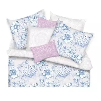 КПБ Lovely евро, размер 200 × 215 см, 200 × 220 см, 50 × 70 см - 2 шт., голубой
