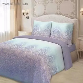 Постельное бельё евро «Мехенди», размер 220×240 см, 200×220 см, 70×70 см - 2 шт