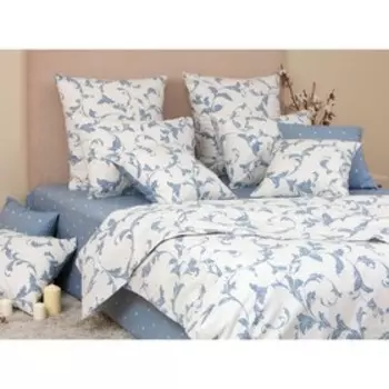 Постельное бельё евро «Модена деним», размер 220x240 см, 210x225 см, 70x70 см - 2 шт, 50x70 см - 2 шт