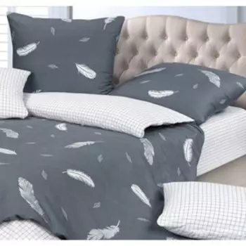 Постельное бельё евро с простынёй на резинке «Невесомость», размер 180х200х20 см, 200х220 см, 70х70 см - 2 шт, 50х70 см - 2 шт