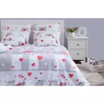Постельное бельё 2 сп «Нежность», размер 220x240 см, 178x210 см, 70x70 см - 2 шт