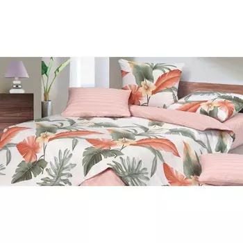 Постельное бельё 1.5 сп «Пуансеттия», размер 150х215 см, 145х215 см, 70х70 см - 2 шт