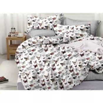 КПБ Pure Cotton дуэт, размер 220x240 см, 145x215 см-2 шт, 50x70 см-2 шт, 70x70 см-2 шт