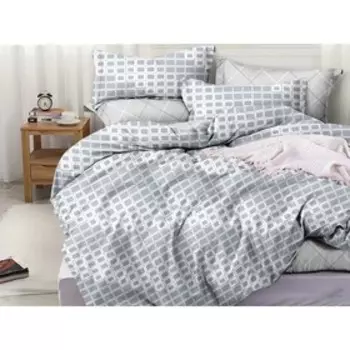 Постельное бельё Pure Cotton дуэт, размер 220x240 см, 145x215 см - 2 шт, 50x70 см - 2 шт, 70x70 см - 2 шт