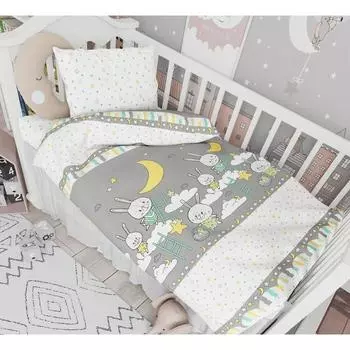 КПБ ясли «Зайкины сны», размер 60x120 см, 110x140 см, 40x60 см