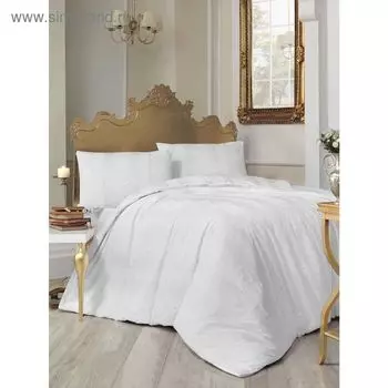 КПБ RANFORCE NOBBY 2 сп., размер 240х260, 200х220, 50х70-2 шт., цвет белый, ранфорс