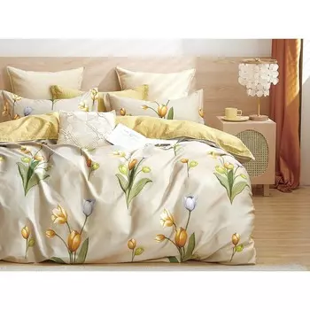 КПБ Satin de Luxe дуэт, размер 230x250 см, 150x210-2 шт, 50x70 см-2 шт, 70x70 см-2 шт