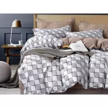 КПБ Satin Lux 1,5 сп, размер 160x230 см, 145x215 см, 50x70 см, 2 шт.