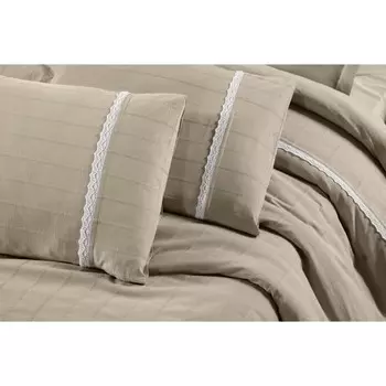 Постельное бельё Stone Washed Brunette, размер 240x260 см, 200х220 см, 50x70 см - 4 шт