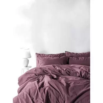 КПБ Stonewash евро, размер 240x260 см, 200x220 см, 70x70 см - 2 шт., 50x70 см - 2 шт., цвет фиолетовый