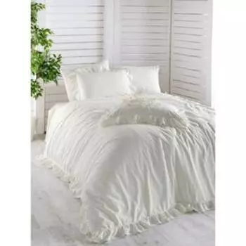 КПБ Stonewash евро, размер 240x260 см, 200x220 см, 70x70 см - 2 шт., 50x70 см - 2 шт., цвет кремовый