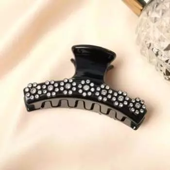 Краб для волос "Анита" узкий цветочки, 7 см